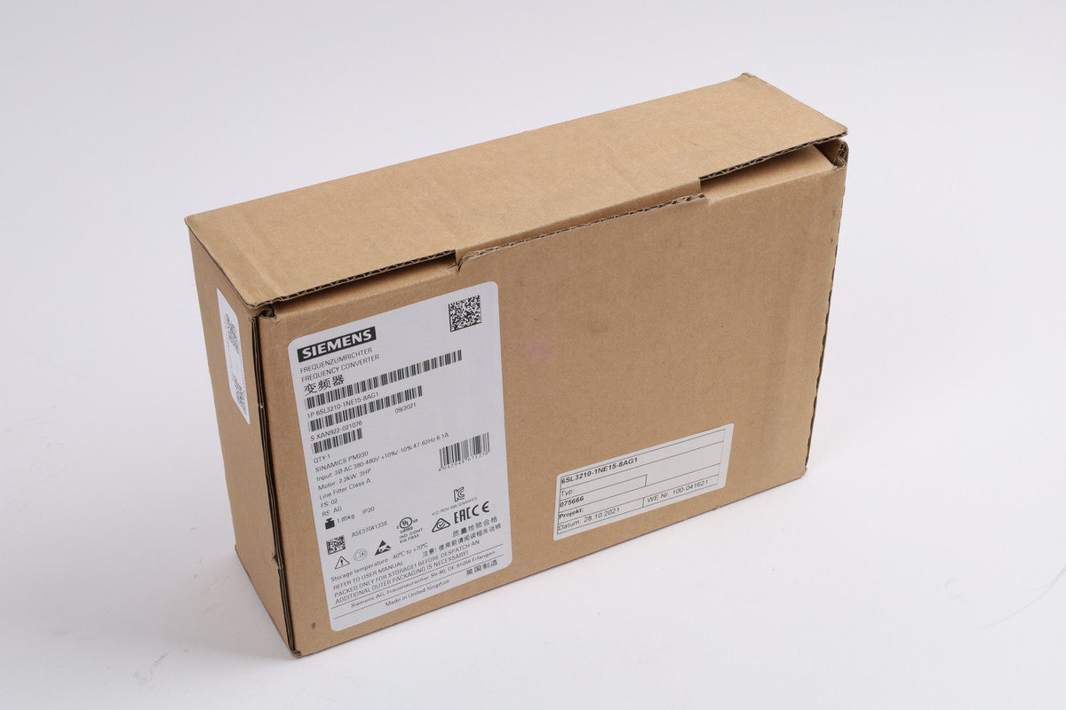 SIEMENS 6SL3210-1NE15-8AG1 in magazzino