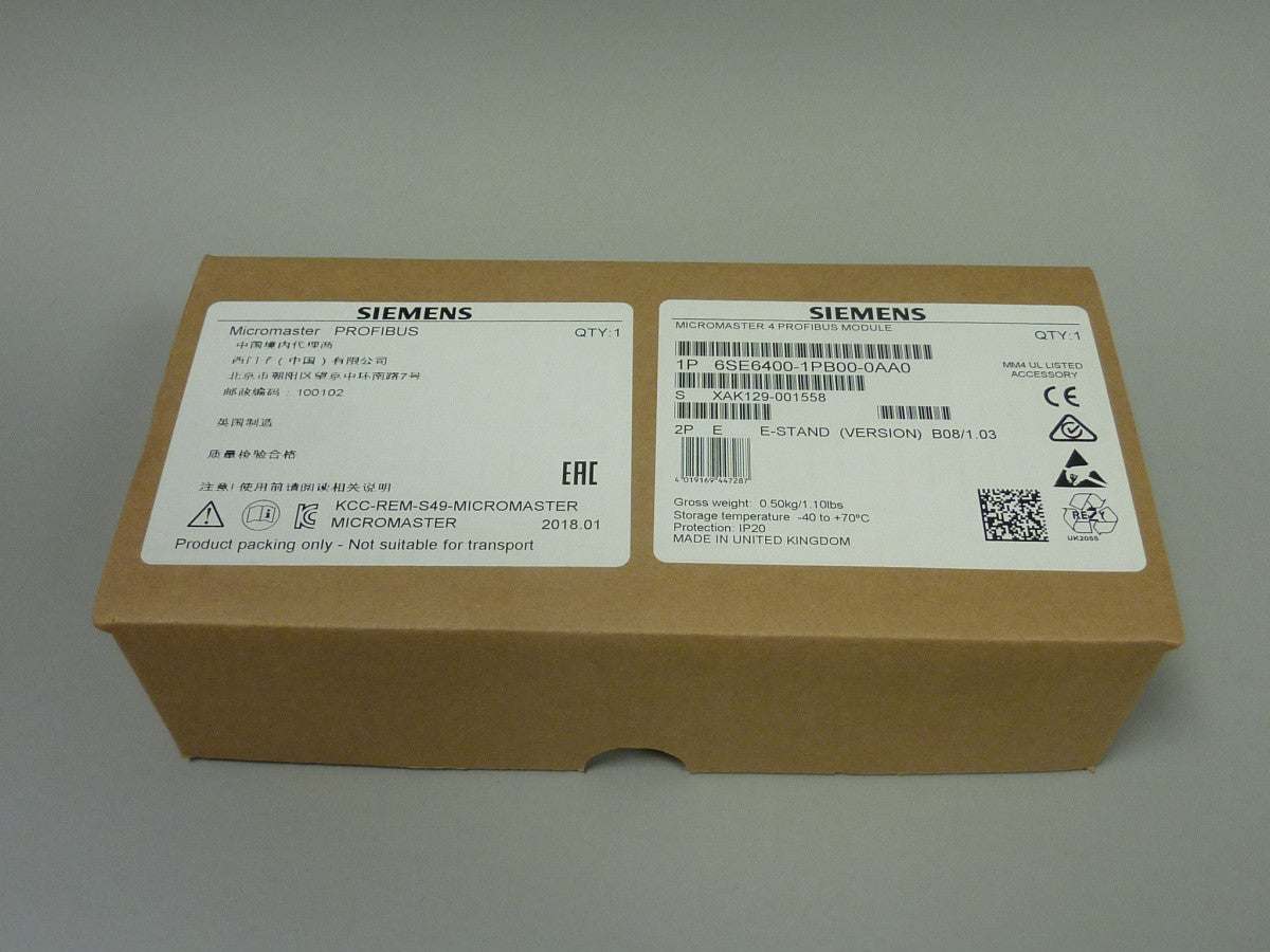 SIEMENS 6SE6400-1PB00-0AA0 auf Lager