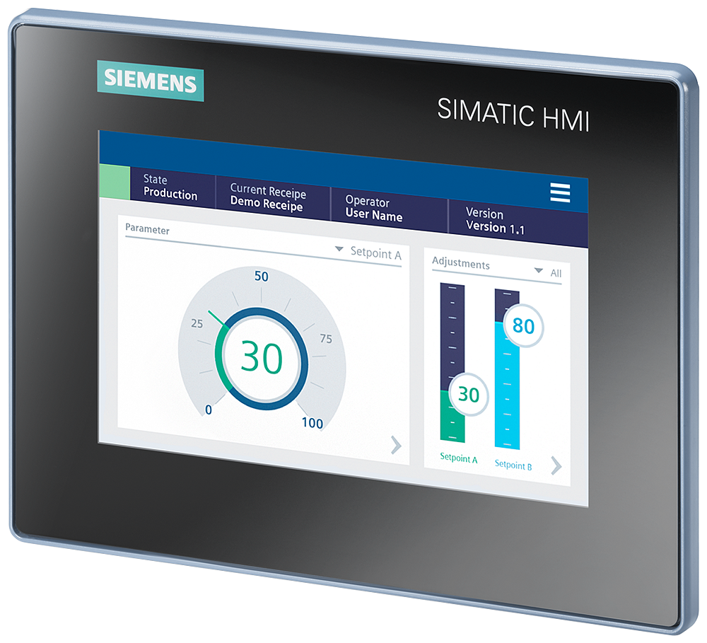 Siemens SIMATIC HMI MTP700 6AV2123-3GB32-0AW0 | 7" Touchpanel, Widescreen, PROFINET, WinCC Unified