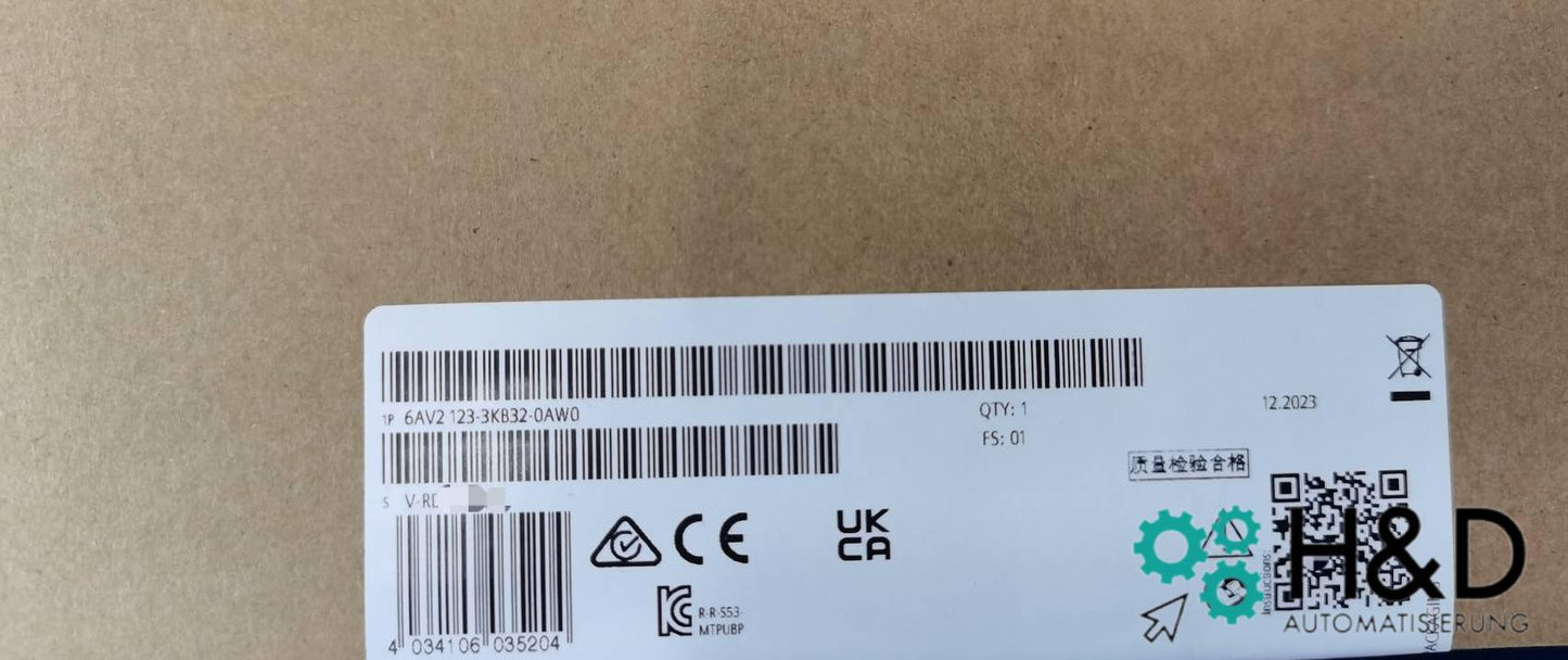 Siemens SIMATIC HMI MTP1000 6AV2123-3KB32-0AW0 | Panel táctil de 10", pantalla panorámica, PROFINET, WinCC Unified