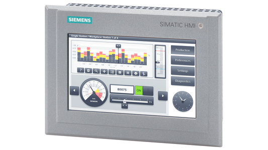 Siemens SIMATIC HMI TP700 Comfort Exterior (6AV2124-0GC13-0AX0) – Panel táctil de 7" con PROFINET y MPI/PROFIBUS