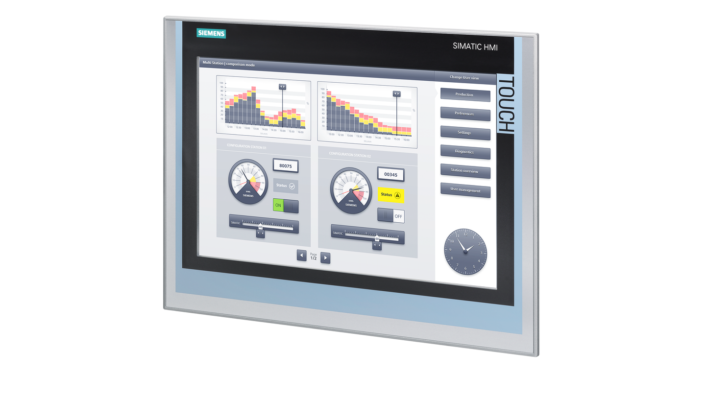 Siemens SIMATIC HMI TP1500 Comfort 6AV2124-0QC02-0AX2 | Touchpanel da 15", Widescreen, PROFINET, MPI/PROFIBUS