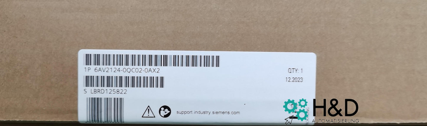 Siemens SIMATIC HMI TP1500 Comfort 6AV2124-0QC02-0AX2 | Touchpanel da 15", Widescreen, PROFINET, MPI/PROFIBUS