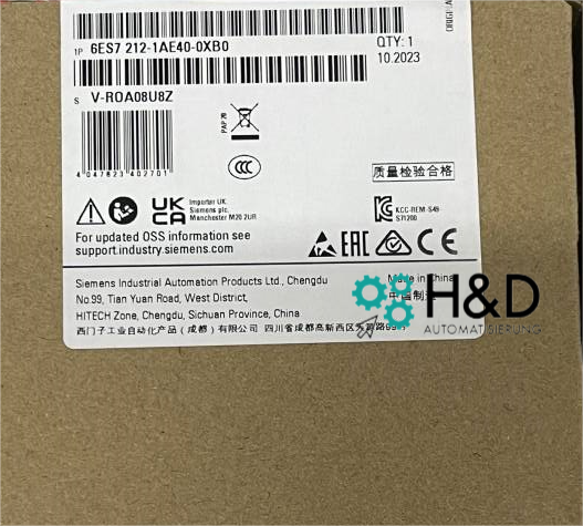 Siemens SIMATIC S7-1200 CPU 1212C 6ES7212-1AE40-0XB0 | CPU compatta con 8 DI, 6 DO, 2 AI