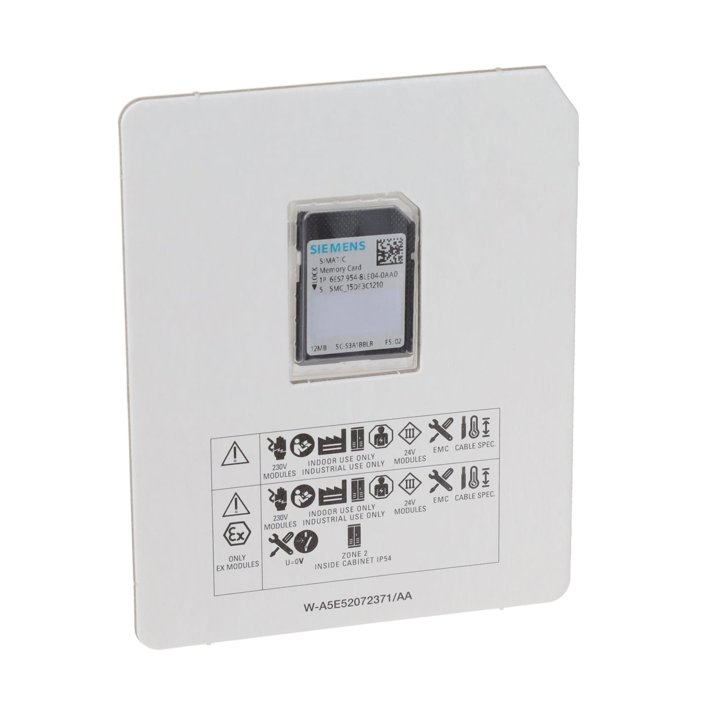 Siemens SIMATIC S7 Tarjeta de memoria 12 MB Flash (6ES7954-8LE04-0AA0) – Para CPUs S7-1x00 y accionamientos SINAMICS