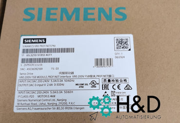 6SL3210-5FB10-4UF1 Siemens SINAMICS V90 Nuevo y Sellado
