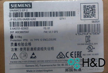6SL3255-0AA00-4JA2 SIEMENS SINAMICS G Intelligent Neuf et Scellé