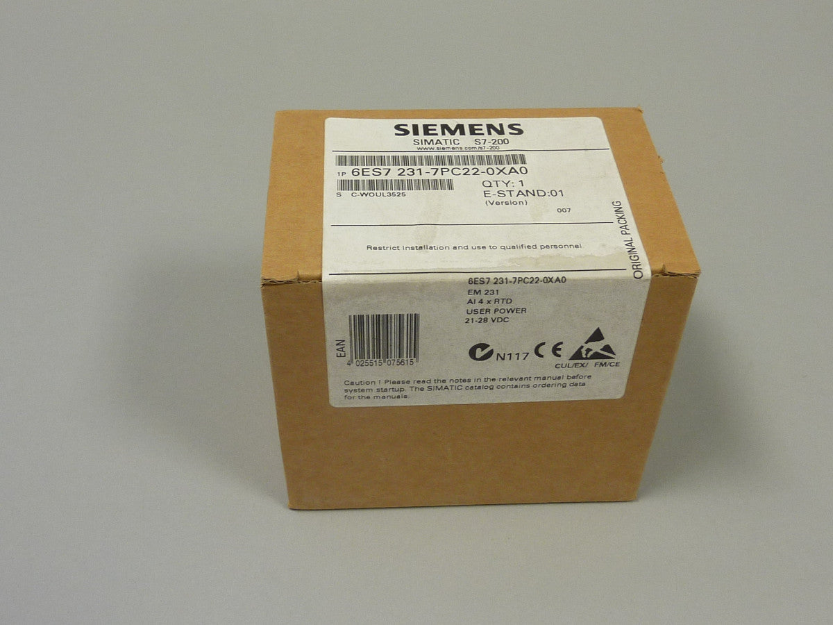 SIEMENS 6ES7231-7PC22-0XA0 auf Lager