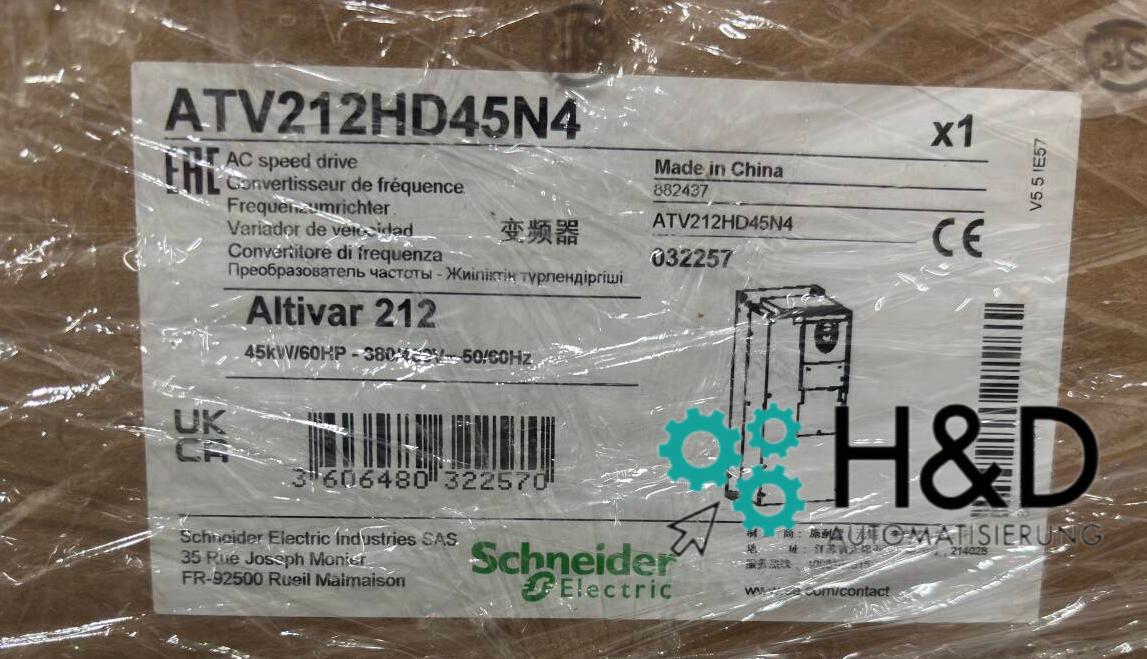 ATV212HD45N4 Schneider Electric Inverter di frequenza ATV212, 45kW, 480V, 3-fasi, EMC, IP21