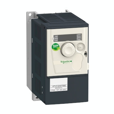 ATV312H075M2 Schneider Electric Frequenzumrichter ATV312, 0,75kW, 1,8kVA, 60W, 200-240V- 1-ph. Vers.span.