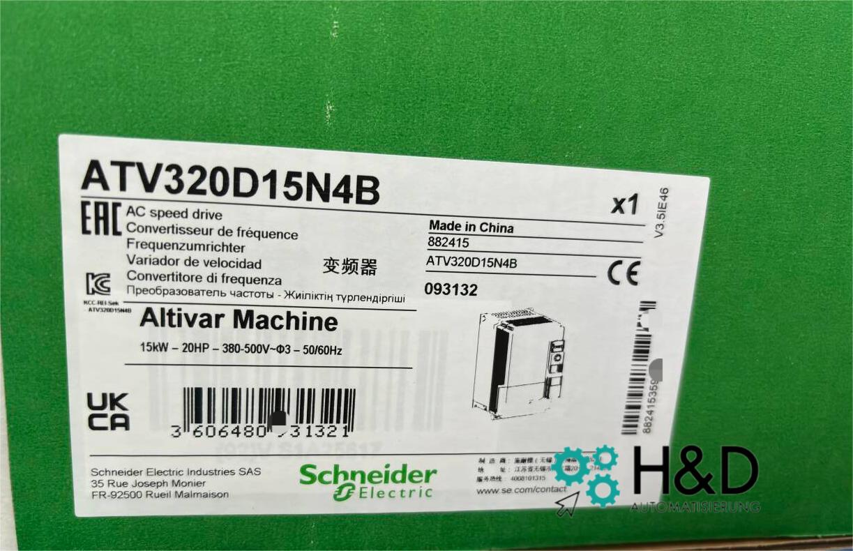 ATV320D15N4B Schneider Electric Inverter 15kW New and Sealed