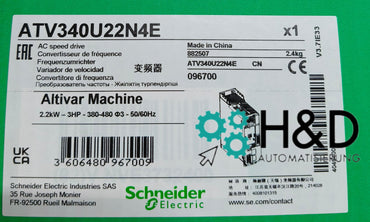 ATV340U22N4E Schneider Electric Variateur ATV340, 2.2kW 380-480 V