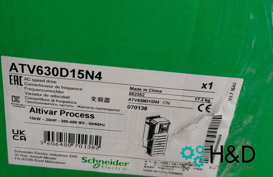 ATV630D15N4 Schneider Electric преобразователь частоты 15kW