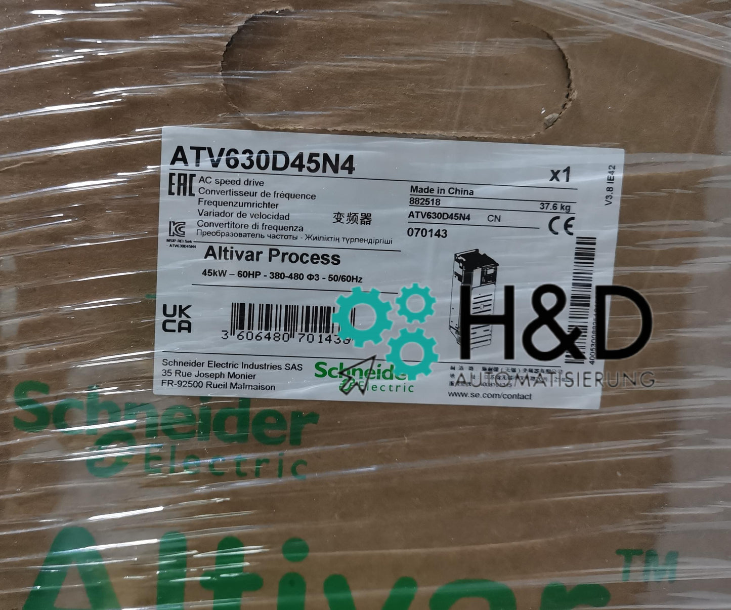 ATV630D45N4 Schneider Electric Converter 45kW