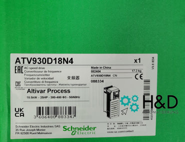 ATV930D18N4 Schneider Electric Convertidor ATV930 18.5kW