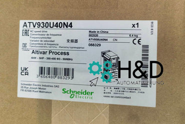 ATV930U40N4 Variateur de fréquence Schneider Electric, ATV930, 4kW, 400/480V, avec module de freinage, IP21