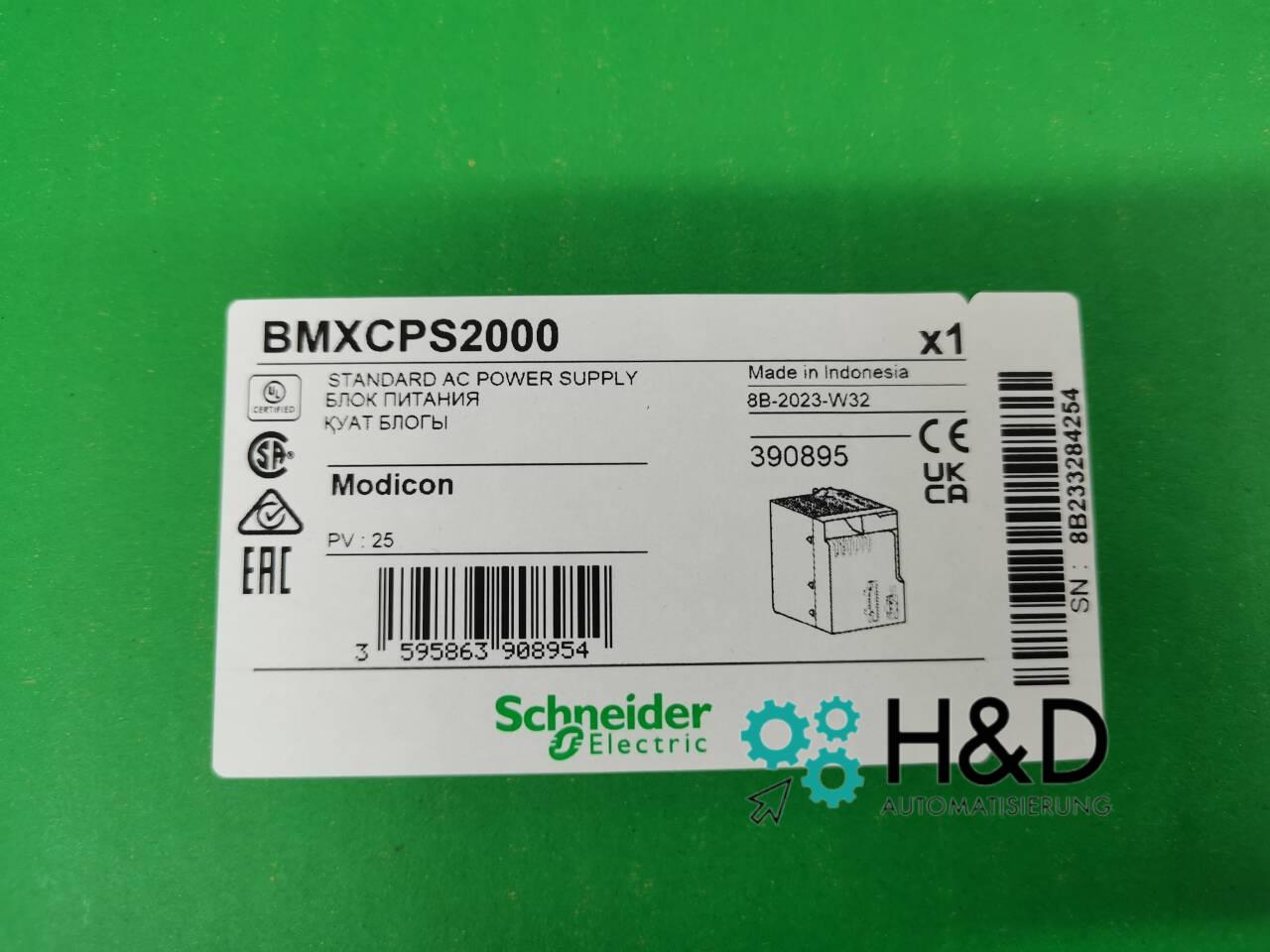 BMXCPS2000 Schneider Electric X80-Netzteil, 100-240 V AC, 20 W
