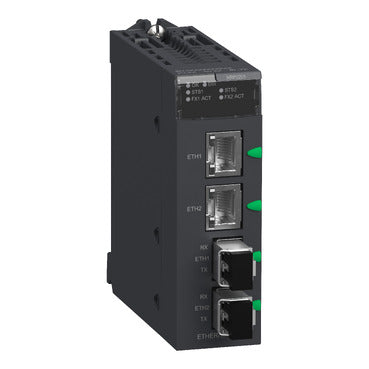 BMXNRP0201 Schneider Electric Modicon X80 Convertitore in fibra ottica 2 canali 100Base-TX su FX SM/LC