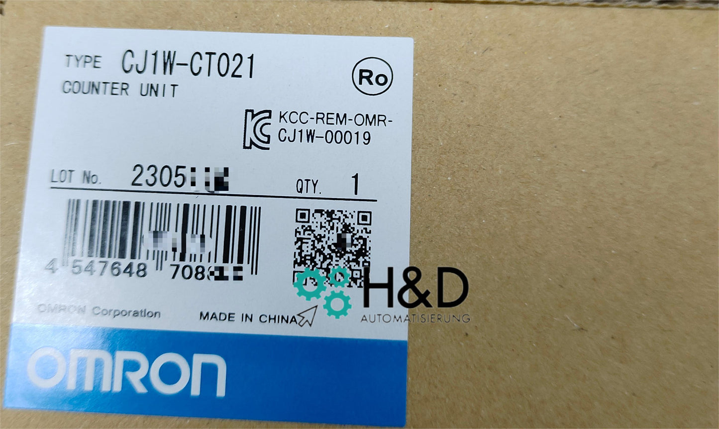 Omron CJ1W-CT021 Counter/Tacho Modules – Frequency/Count Input, CJ1 Series, new