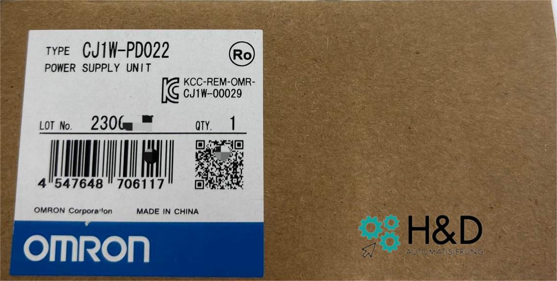 Omron CJ1W‑PD022 DC‑модуль питания – 24 V DC вход, 5 V/2 A и 24 V/0,4 A, 19,6 W