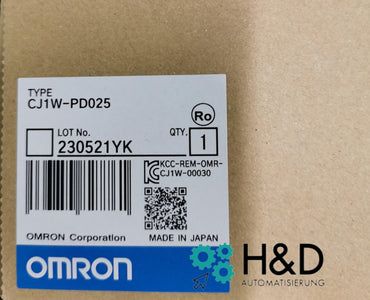 Omron CJ1W-PD025 modulo alimentatore – ingresso 24V DC, 25W, per serie CJ1, nuovo