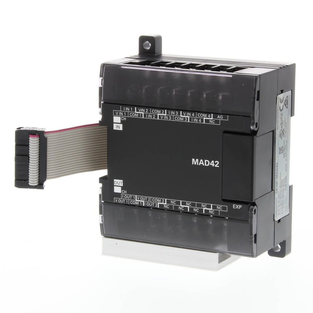 Módulo I/O Analógico Omron CP1W-MAD42 – 2 Entradas, 1 Salida, Serie CP1, nuevo