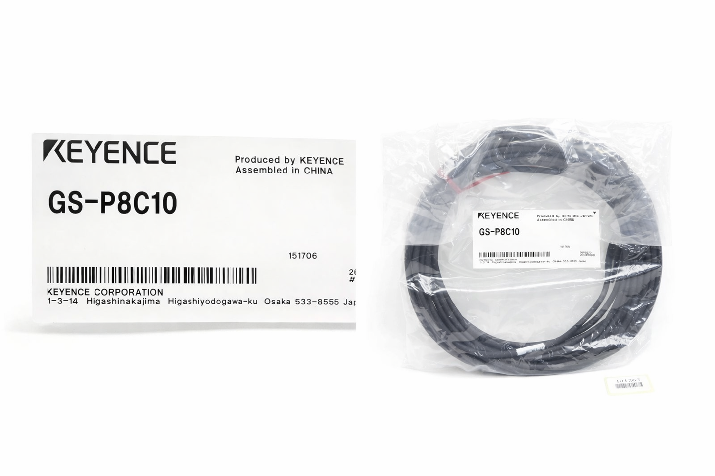 Cavo interruttore di sicurezza KEYENCE GS-P8C10 per la serie GS