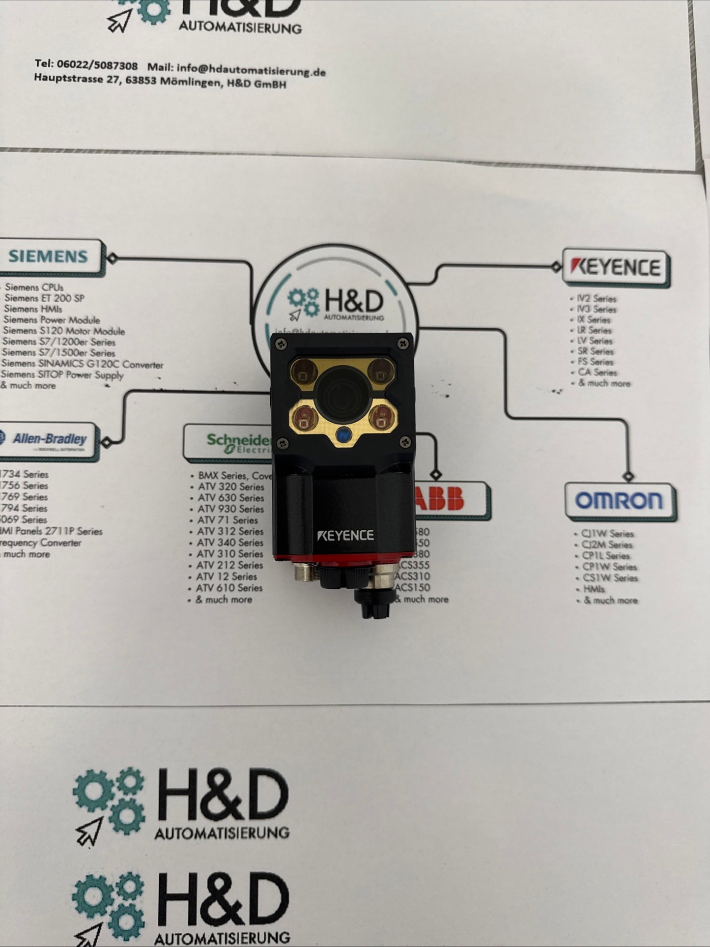SR-1000 Keyence 1D and 2D code reader with autofocus