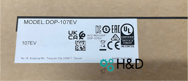 Delta DOP-107EV HMI 7" TFT, 800 MHz, USB, RS232/485, Serie DOP-100