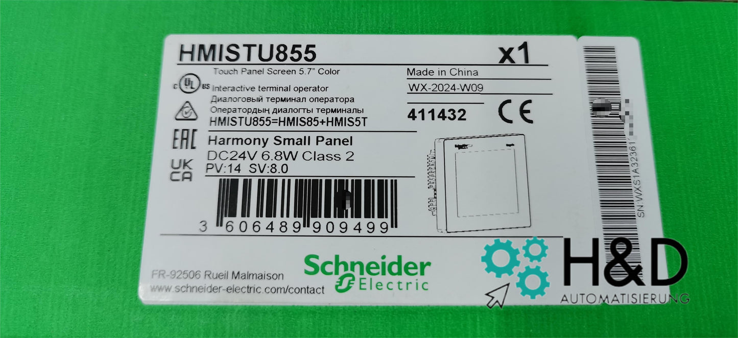 HMISTU855 Schneider Electric Panel táctil ancho de 5.7 pulgadas