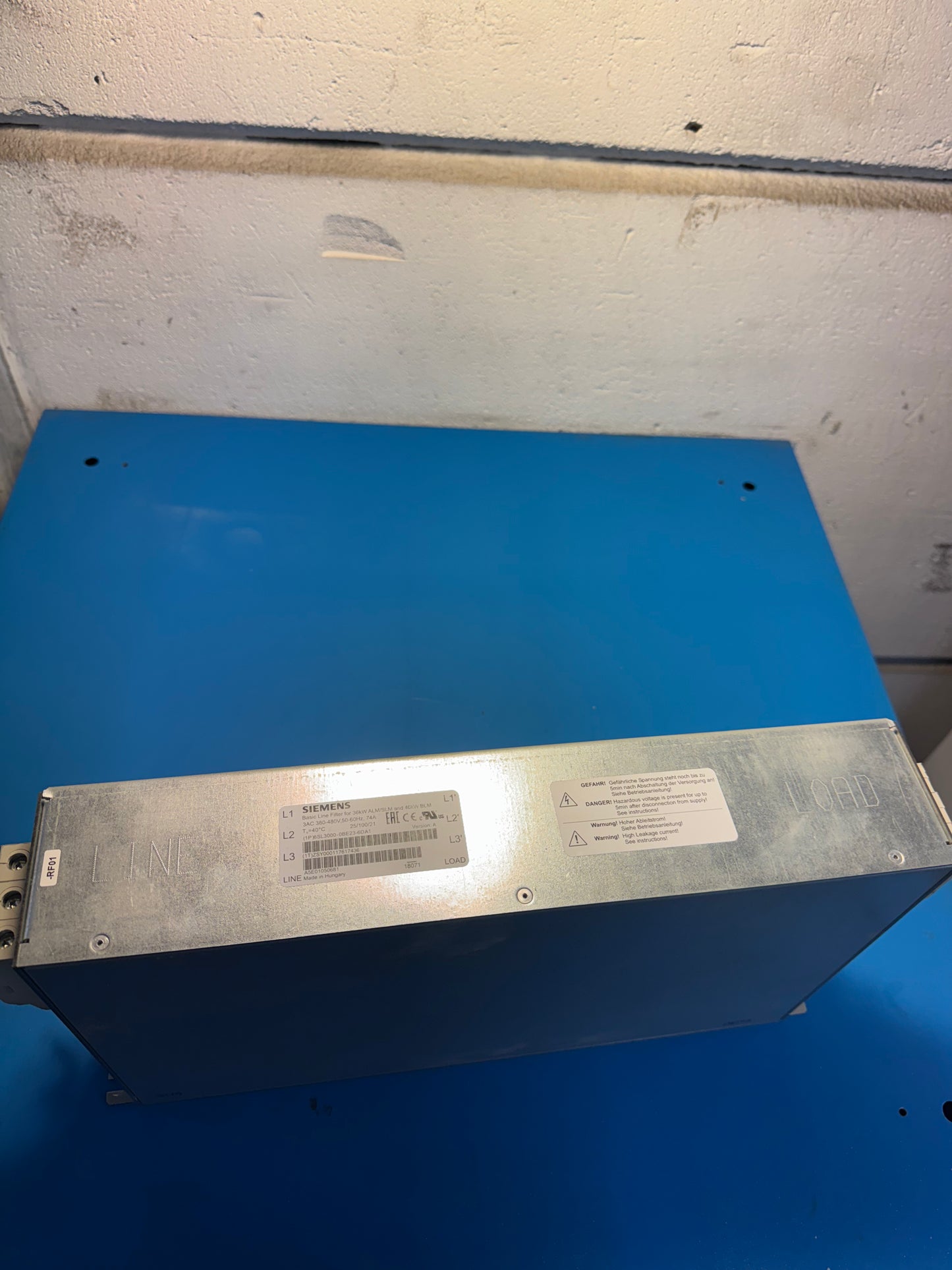 Filtro básico Siemens para 36kW ALM/SLM y 40kW BLM