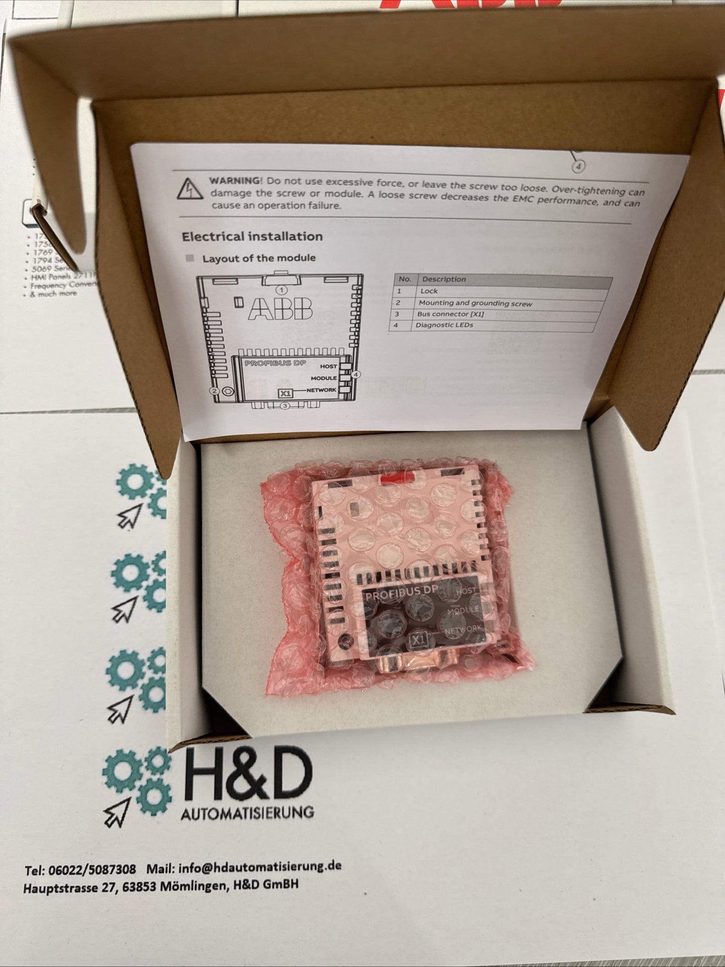 ABB FPBA-01 – Módulo adaptador PROFIBUS DP – Nuevo y sellado