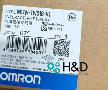 Omron NB7W-TW01B-V1 HMI 7" ekran dotykowy | 800x480 | RS232/485 | IP65 przód