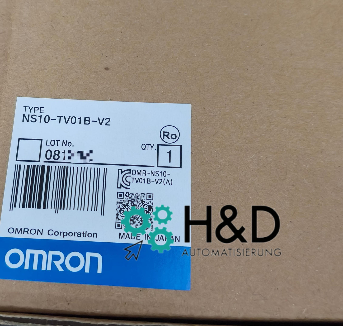 Omron NS10-TV01B-V2 HMI Panel | 10.4" TFT VGA | Ethernet, RS-232, USB | IP65