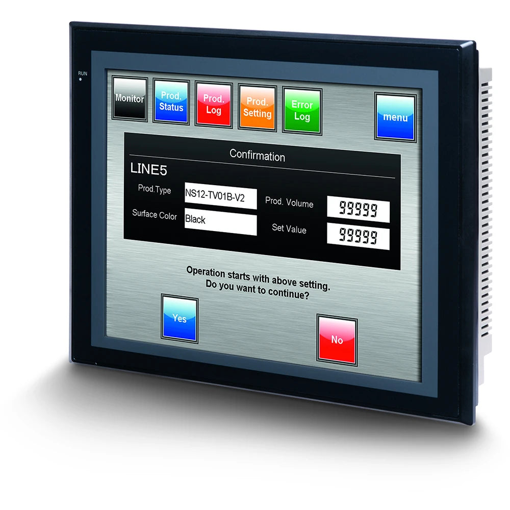 Omron NS12-TS01B-V2 HMI Touchscreen – 12" TFT Display, RS232/USB, NEW