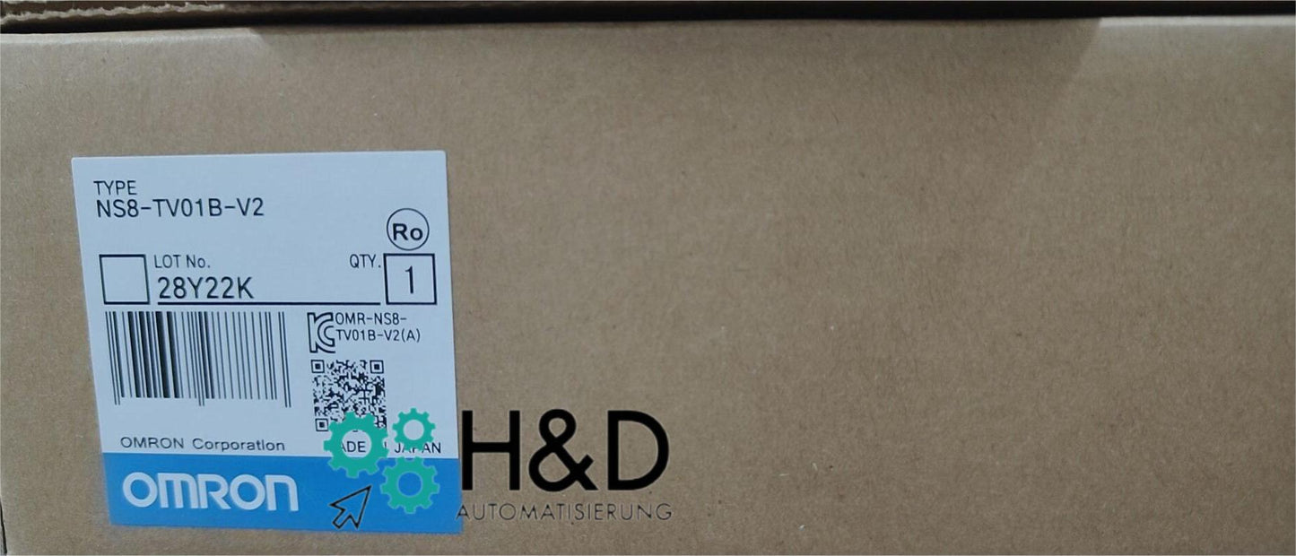 Omron NS8‑TV01B‑V2 HMI Panel | 8.4" VGA TFT | Ethernet, USB, RS‑232C | IP65