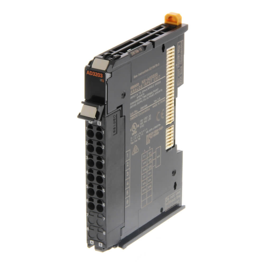 Omron NX-AD3203 Analog Input Module – 4 Channels, 16 Bit, NX I/O, new