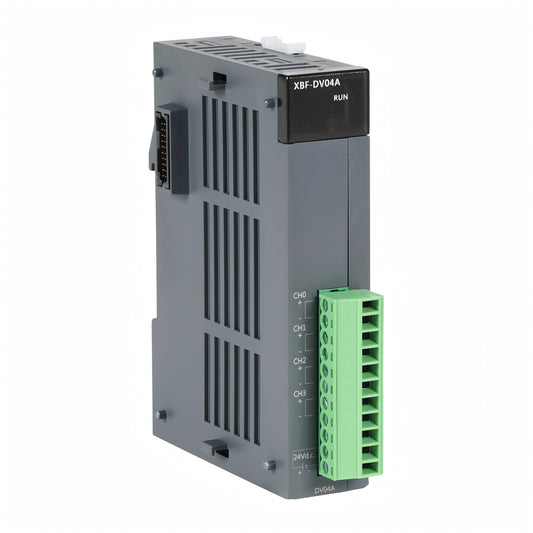 LS XBF-DV04A 4-Kanal Analogausgang | 0-10 V, 12-Bit, 24 V DC, Photokoppler