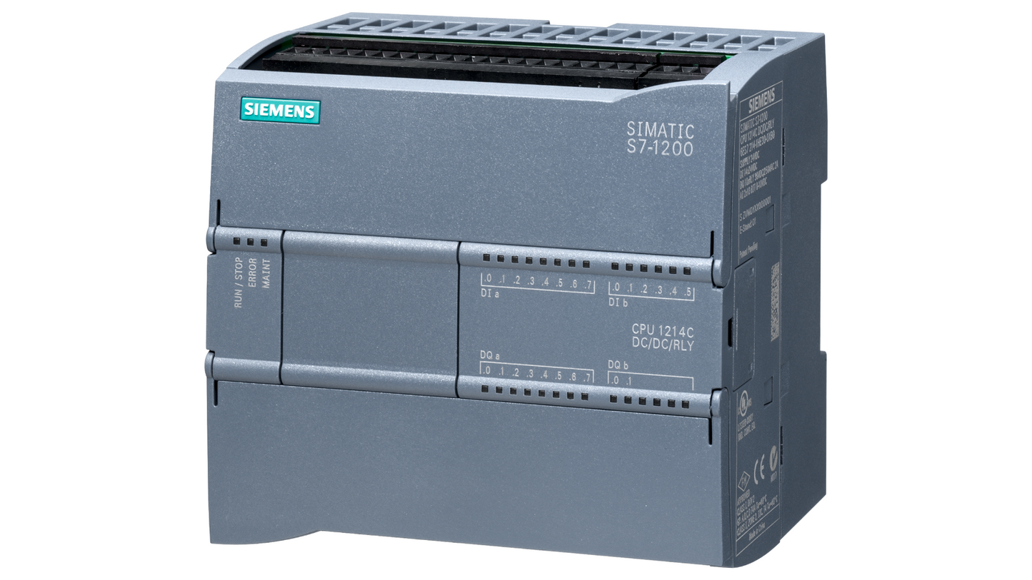 Siemens SIMATIC S7-1200 CPU 1214C – 6ES7214-1HG40-0XB0, Компактный блок управления, 24V DC, 14 цифровых входов, 10 выходов
