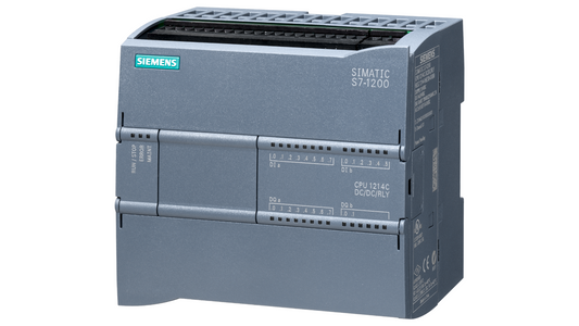 Siemens SIMATIC S7-1200 CPU 1214C – 6ES7214-1HG40-0XB0, Unidad de control compacta, 24V DC, 14 entradas digitales, 10 salidas