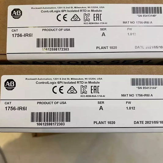Módulo de entrada analógica RTD 1756-IR6I de Allen-Bradley para PLC ControlLogix