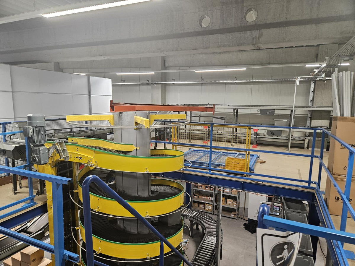 Modernised industrial roller conveyor system