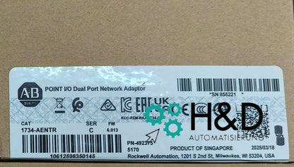 1734-AENTR  Allen-Bradley  Network Adapter, POINT I/O  New and Sealed