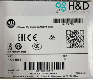 1734-IB8S Allen-Bradley Nuovo e sigillato