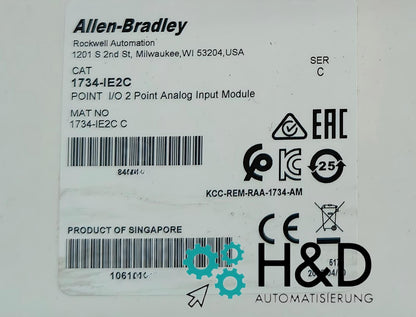 1734-IE2C  Allen-Bradley  Input Module, POINT I/O, Analog  New and Sealed