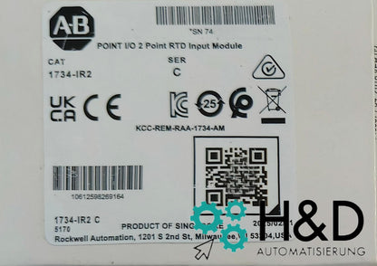 1734-IR2 Allen-Bradley POINT I/O 2 punktowy moduł wejściowy RTD Nowy i zaplombowany