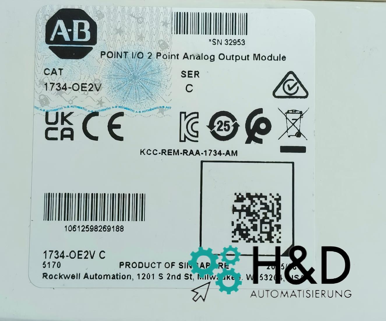 1734-OE2V   Allen-Bradley  New and Sealed