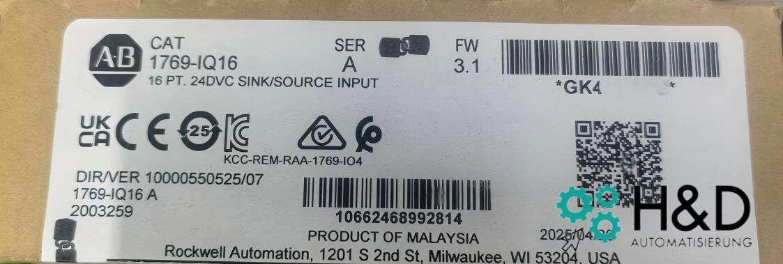 1769-IQ16 Allen-Bradley CompactLogix New and Sealed