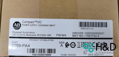 1769-PA4 Allen-Bradley Alimentatore, CompactLogix, Modulo Nuovo e Sigillato
