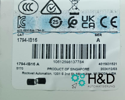 1794-IB16   Allen-Bradley  Модуль Flex 16 цифровых входов